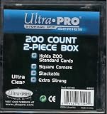 Ultra Pro 200 card plastic storage box for baseball cards and other sports cards