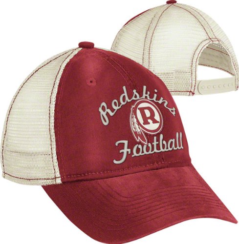 NFL Women's Fan Gear Classic Slouch Mesh Back Hat - EQ60W (Washington Redskins, One Size Fits All)