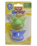 Playtex Baby Binky Angled Latex Pacifiers: Blue-Green