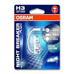Osram 64151NBPBLI1 Lampe 'Night Breaker Plus', H3, 12V/55W, PK22s, 1 St�ck im Blister