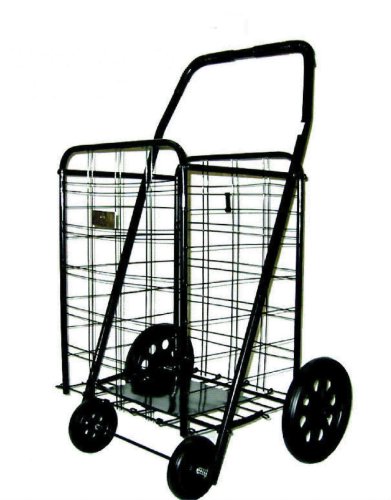 Black Heavy Duty Folding Shopping Cart – American Trading House