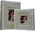 KLEER VU Handcrafted Fine Suede Wedding Album w/ Front Window (Ivory). Holds 300 4