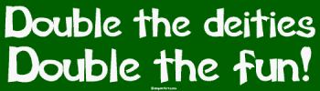 Cover image : Double the deities Double the fun！ MINIATURE Sticker