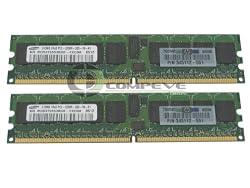 HP 345112-551 1GB 2x 512MB Samsung PC2-3200 400MHZ DDR2 ECC - M393T6553BG0-CCC