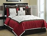 Alexandria 8pc Embroidery Comforter Set