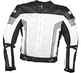 Joe Rocket Reactor 2.0 Mens Sport Mesh Leather Jacket - Black/Black/Black/Gun Metal - Medium