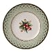 Fitz & Floyd Winter Holiday Green Wreath Salad Plate