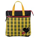 Ripstop Nylon Embellished Tote - Yellow Paris Plaid