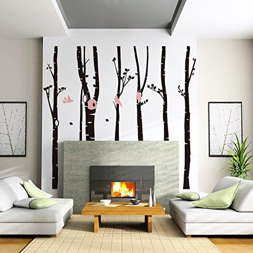 Gangsta Girls Big Model PVC Water Proof Removable Wall Stickers Australia Forest Birds for Bedroom Living Room Backdrop 246 * 230cm