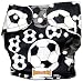 Package Includes:
- 1 BubuBibi Bamboo Baby Cloth Diaper (Soccer Color)
- 1 BubuBibi Bamboo Insert 
(Size 14.5" X 5")

Made of rayon from Bamboo

Bamboo versus Cotton Facts:

Cleanliness 
Bamboo is known for their antibacterial qualities, from the time they are grown to the process of 
being manufactured into cloth diapers, they have the natural qualities that repels and eliminate 
most forms of antibacterial. 

Luxury
Bamboo sheets offer many properties of high grade Egyptian cotton or silk sheets, but with 
none of the negative aspects. Bamboo are as soft as cashmere.

Pesticides
Bamboo does not require 
pesticides and is naturally irrigated, unlike cotton, they require a large amount of pesticides to 
maintain growth.

Absorbency
Bamboo is highly water absorbent. According to research, it is able to 
take 3 times more water weight. It retains this ability in some extent, pulling the moisture away 
from the skin so that it can evaporates.