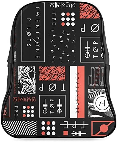 Twenty One Pilots School Backpack Bag Black M