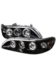 Automotive Parts and Accessories: Spyder Auto Honda Accord Black Halogen Projector Headlight - Spyder Auto