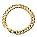 10k Yellow Gold 11mm Curb Chain Men's Bracelet, 9"