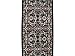 2'7 x 38'9 Black Persian Tabriz Runner Rug