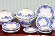 Miniature Dresden Blue Porcelain Dinner Set