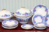 Miniature Dresden Blue Porcelain Dinner Set