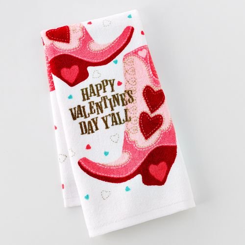 Happy Valentines Day Yall Kitchen Towel