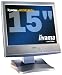 Iiyama AX3818UTC 15-Zoll TFT-Monitor blau/silber (integr. Lautsprecher, DVI)