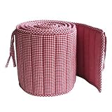 Tadpoles Basics Red Gingham Bumper
