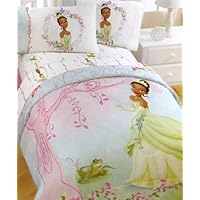 Princess Frog Bedding Set 5pc Full Tiana Bed-in-a-Bag