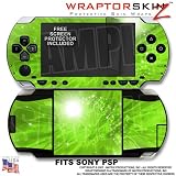 Sony PSP (original) Skin - Stardust Green WraptorSkinz TM Kit by TuneTattooz TM