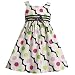 Size-2T,BNJ-9499M BLACK WHITE MULTI DIAGONAL DOT PRINT TRIPLE RIBBON Spring Summer Girl Party Dress,M29499 Bonnie Jean TODDLERS