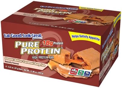 Pure Protein Bar Peanut Butter Caramel Surprise 50 grm Case of 6