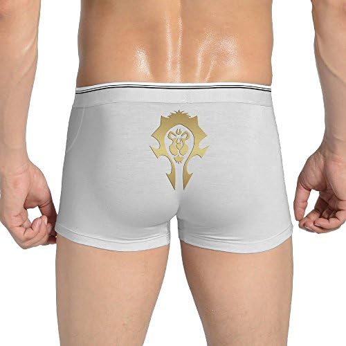 Men's Golden tribe Alliance Horde Stretchable Underwear Boxer Brief White