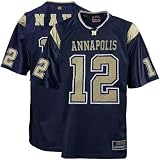 Navy Midshipmen #12 Youth Navy Blue Rivalry Football Jersey