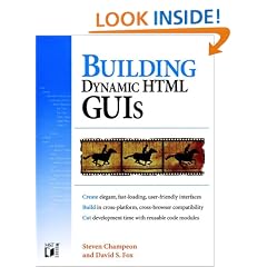 Dynamic HTML GUIs