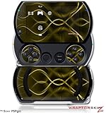 PSPgo Skin and Screen Protector Kit - Abstract 01 Yellow fits Sony PSP go
