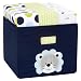 Carter's Tote with 3-Pack Receiving Blankets - Black & Navy Lion