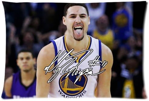 Basketball All-Star # 11 Klay Thompson pattern Zippered Pillow Case ,20"x26" Inches(two side) pillow case