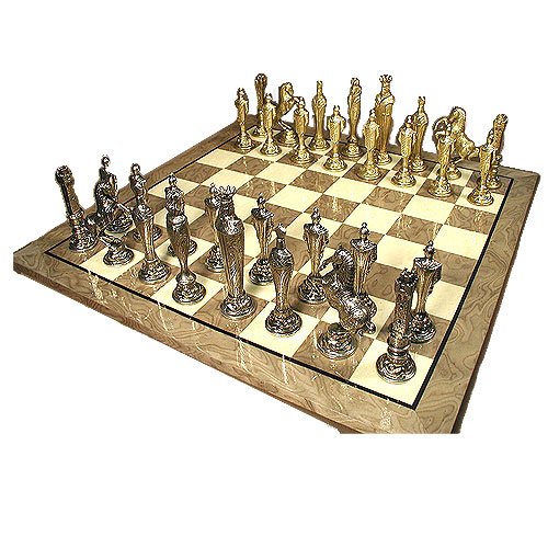 Renaissance Metal Men Chess Set