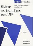 Revue Montchrestien  / Histoire des institutions avant 1789