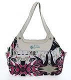 Brunotti Handtasche Canvas Schultertasche Henkeltasche Weiß