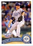 2011 Topps Opening Day Baseball Card #80 Jeremy Hellickson - Tampa Bay Rays  (RC - Rookie Card) - MLB Trading Card  In A Protective Screwdown Display Case!