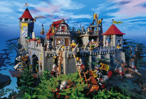 Childrens Toyshop  Used : Schmidt - Playmobil Ritterburg mit Figur, 100 Teile Puzzle