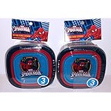 Marvel Ultimate Spider-man 3 Pack Food Storage Containers - Set of 2