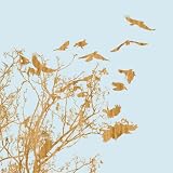 Art Addiction Blue Wood Birds  Artwork