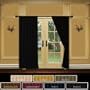 Energy Saving Insulated Blackout Curtain 84"L SET -BLACK