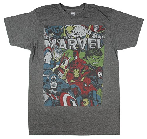 Marvel Comics Group Photo Avenges Daredevil X-Men Graphic T-Shirt