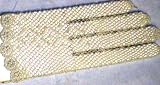 Fancy White Lace 9 Inches Net Party Gloves