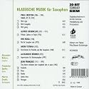 Klassische Musik für Saxophon