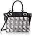 Nine West Gleam Team LG Satchel Bag, Black/Neutral/Multi, One Size