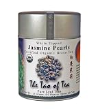 Review The Tao of Tea  / The Tao Of Tea Hand Crafted Green Tea White Tip Jasmine Pearls, Certified Organic, 3.5-Ounce Tin (Pack of 2)