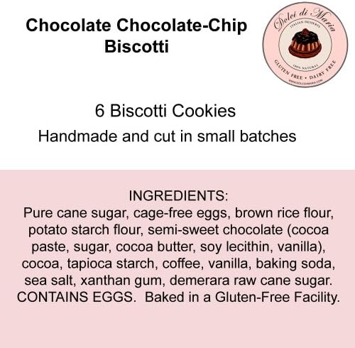 Gluten Free Chocolate Chocolate Chip Biscotti
