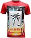 California Republic Stay Cali Men's T-Shirt - (Large) - Red