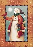 Folk Snowman - Toland Art Banner