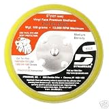 Dynabrade 56106 Vinyl-Face 3/8-Inch Thick Urethane Medium Density 5/16-Inch-24 Male Thread5-Inch Diameter Non-Vacuum Disc Pad
